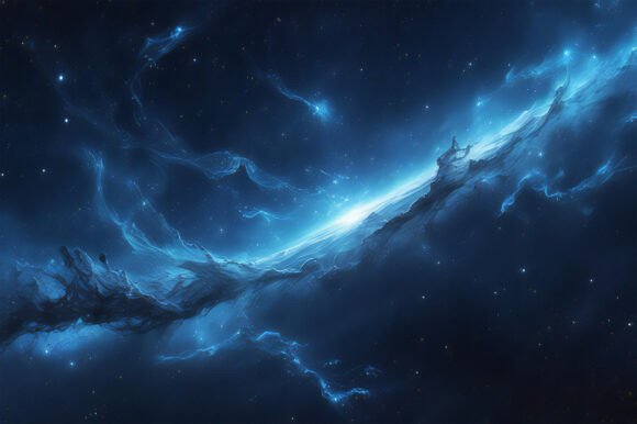 A Blue and White Galaxy