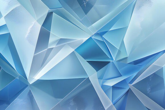 A Blue and White Triangle Pattern