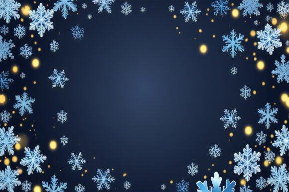 A Blue Background with Snowflakes: Elevate Your Creative Projects