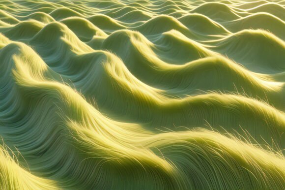 A Green Wavy Surface with Many Waves: A Versatile Design Element