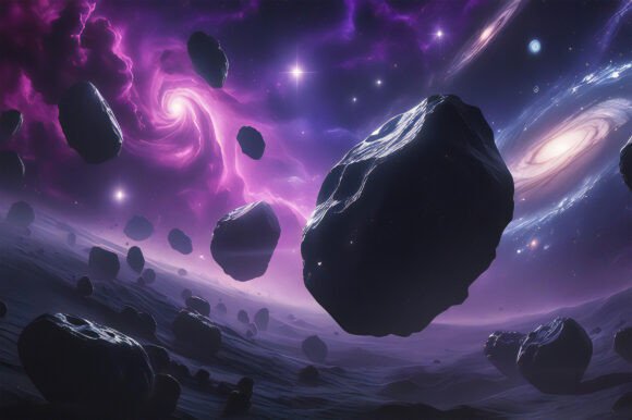 A Group of Black Rocks in Space: A Versatile Creative Resource