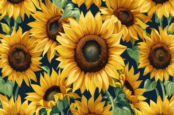 A Group of Sunflowers
