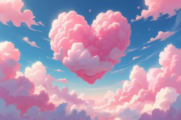 A Heart Shaped Cloud in the Sky