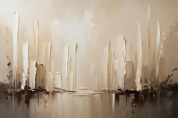 A Painting of a City Skyline