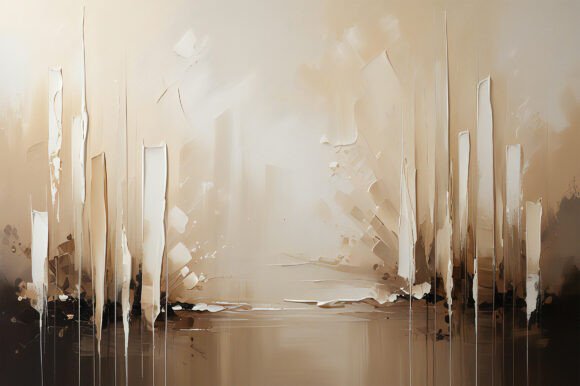 A Painting of a Wall with White Paint