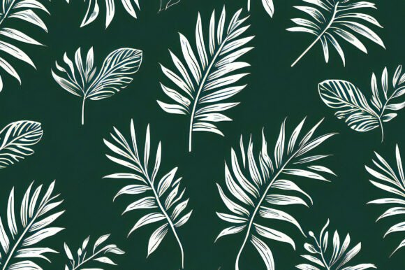 A Pattern of White Leaves