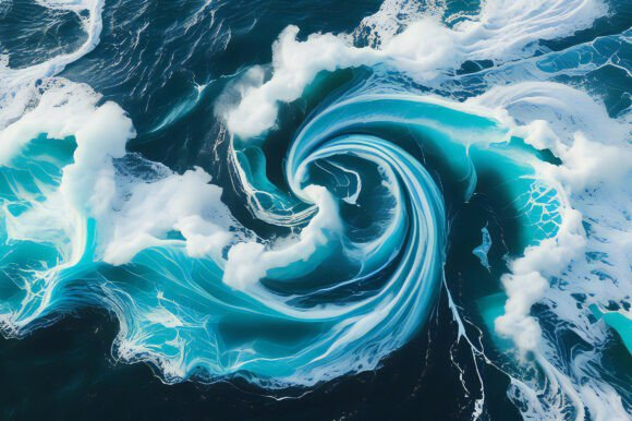 A Wave in the Ocean: A Versatile Background for Creative Projects
