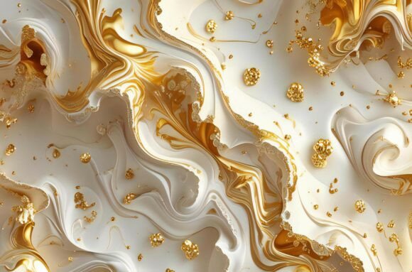 A White and Gold Swirls Texture for Stunning Visual Impact