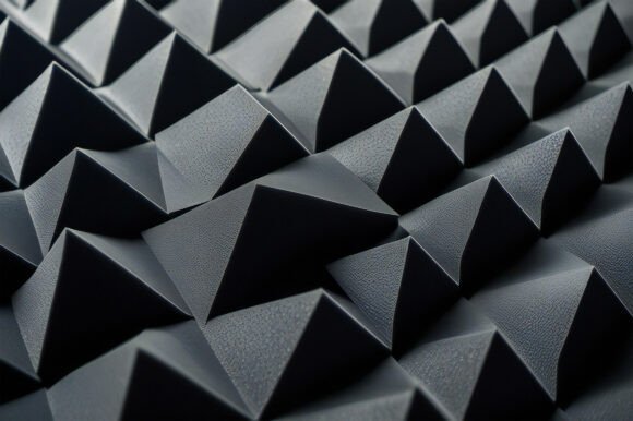 Dark Abstract Pyramid Pattern: A Versatile Design Asset for Creative Professionals