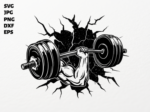 Muscle Arm SVG for Cricut Sublimation