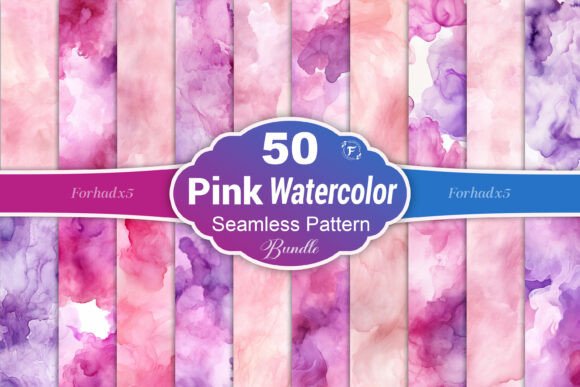 Pink Watercolor Texture Seamless Pattern: A Touch of Dreamy Elegance