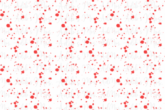 Red Splatter on White Seamless