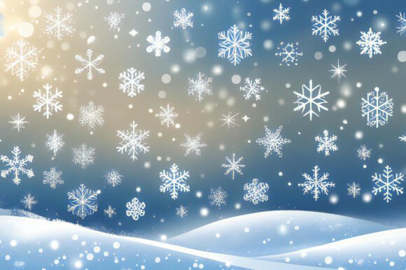 Snowflakes Falling in the Air: A Versatile and Stunning Background for Creative Projects